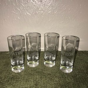 NWOT Patron Shot Glasses Set of 4